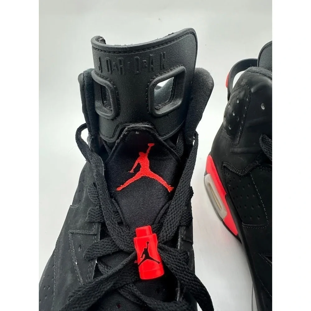 Nike Air‎ Jordan 6 Retro Infrared Black Sneakers 384664-060 Mens High Top Shoes